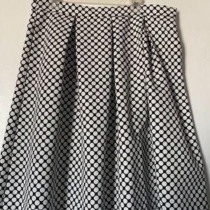 Knee length full skirt